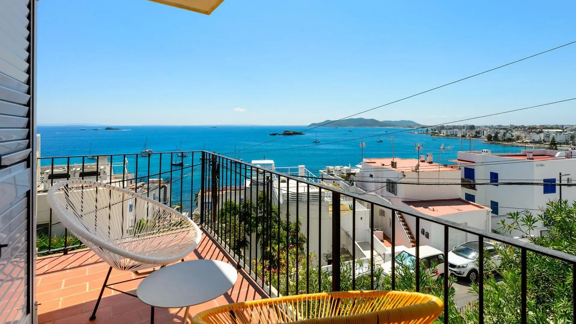 ** Lägenhetshotell Hotel Cenit & Apts Sol Y Viento Ibiza stad Spanien